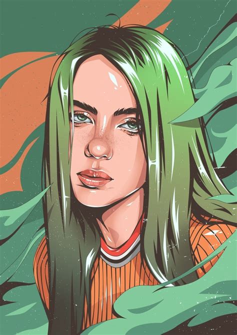 billie eilish, an art print by nekhros - INPRNT