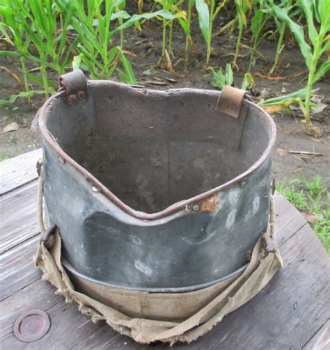 Galvanized Apple Picking Basket Vintage Orchard by TheOldGrainery