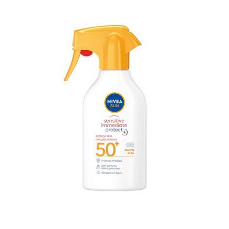 Buy Nivea Sun Sensitive Immediate Protect+ Sunscreen Spray SPF50+ 270ml · South Korea