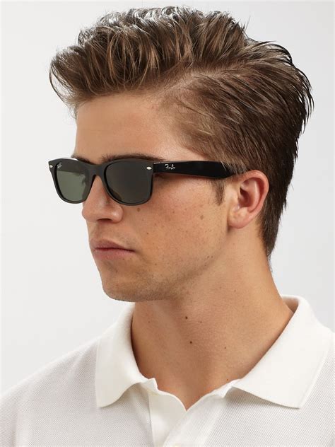 Ray-ban New Wayfarer Sunglasses in Black for Men | Lyst