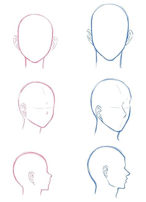 Anime Boy Head Base With Hair Just click on the icons download the file ...