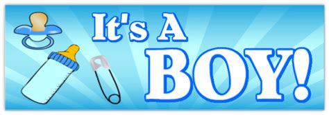 It's A Boy Banner 3 | Birthday Banner, Anniversary Banners, Special ...