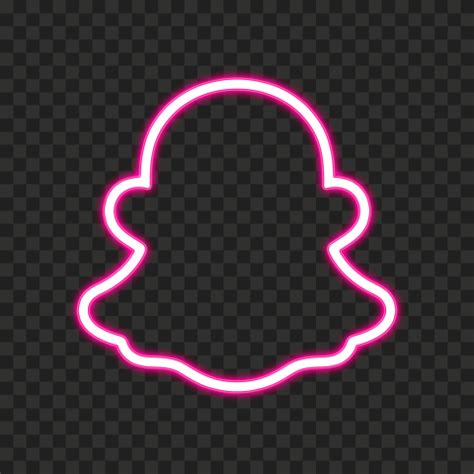 HD Pink Snapchat Neon Logo PNG | Citypng