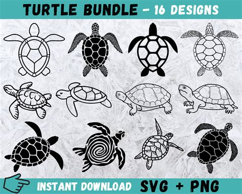 Turtle SVG Turtle Cricut Sea Turtle Svg Turtle Clip Art - Etsy