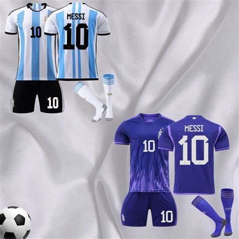 Argentina Messi Jersey Kids Set Messi Jersey Youth10 - Etsy