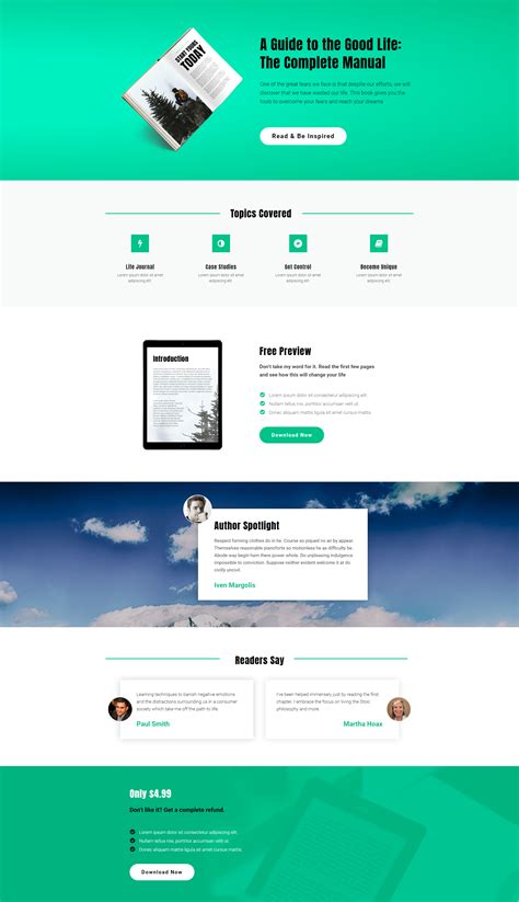 Free Elementor Template Landing Page for an Manual Ebook You found ...