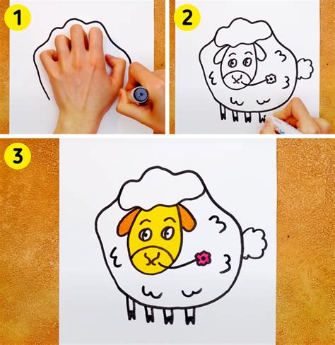 16 Animals Really Easy to Draw Like a Professional Using Handprint Technique / 5-Minute Crafts