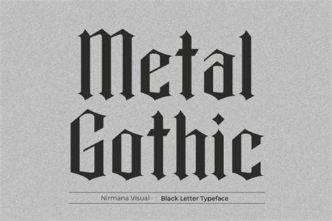 Download Metal Gothic Font Font for free | Font Style