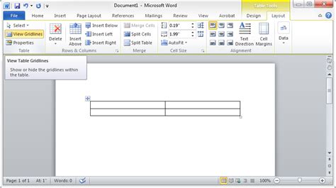 Word – How to preview table borders in Microsoft Word 2010 – Unix ...