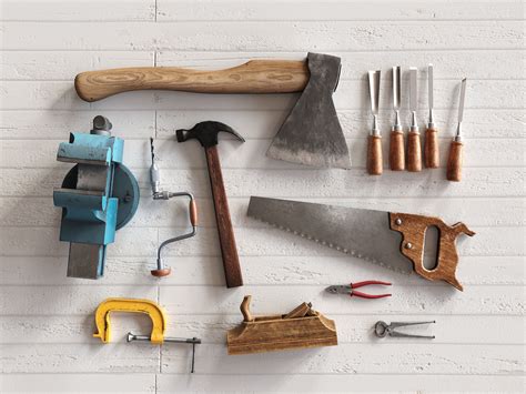 Tool kit of the carpenter 3D model | CGTrader