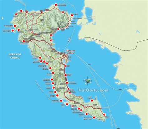 44+6 Corfu beaches - The Best sandy Beach Guide - atCorfu.com