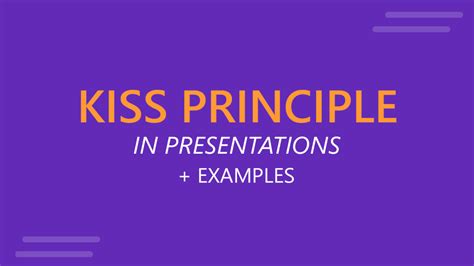 KISS Principle in Presentation Design