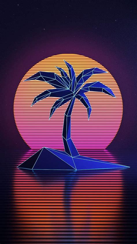 Synthwave Palm Tree