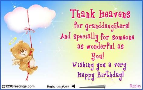 Thank Heavens For Granddaughters! | Birthday cards for friends, Grandaughter birthday wishes ...