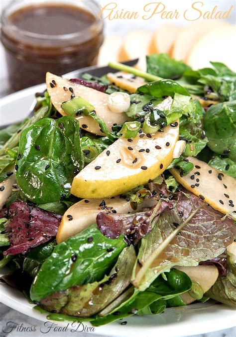 Asian Pear Salad | Fitness Food Diva