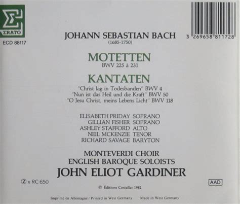 John Eliot Gardiner - Bach Cantatas & Other Vocal Works - Discography Part 1