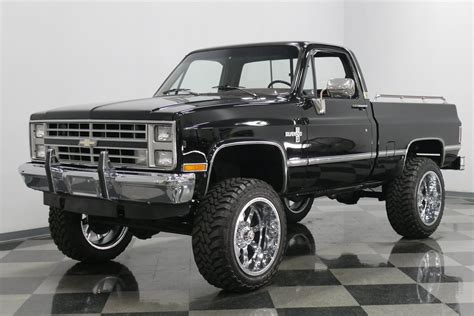 This 1987 Chevrolet K10 Silverado For Sale Is Square And Shiny | Chevy trucks, Classic trucks ...