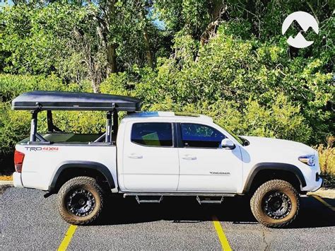 Toyota Tacoma TRD offroad with ikamper Skycamp rooftop tent on Yakima ...