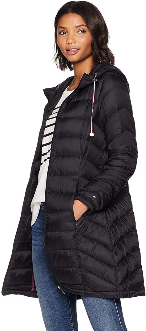 Tommy Hilfiger Mid Length Chevron Quilted Packable Down Jacket | Best Coats on Amazon 2020 ...