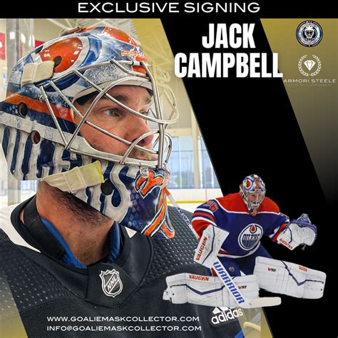 Upcoming Signing: Jack Campbell Signed Goalie Mask Tribute Signature E ...