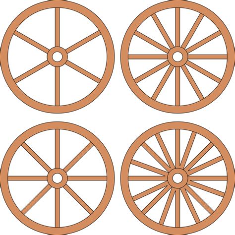 Wheel clipart wagon wheel, Wheel wagon wheel Transparent FREE for ...