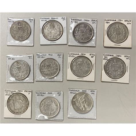 GUATEMALA: LOT of 11 coins - Stephen Album Rare Coins