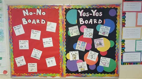 Tales from the Traveling Art Teacher!: The "No-No" and "Yes-Yes" Boards