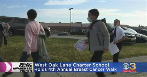 West Oak Lane Charter School holds 4th annual breast cancer walk - CBS Philadelphia