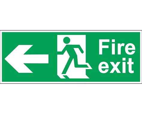 Buy Fire Exit Arrow Left Sign in Sri Lanka | Safety First