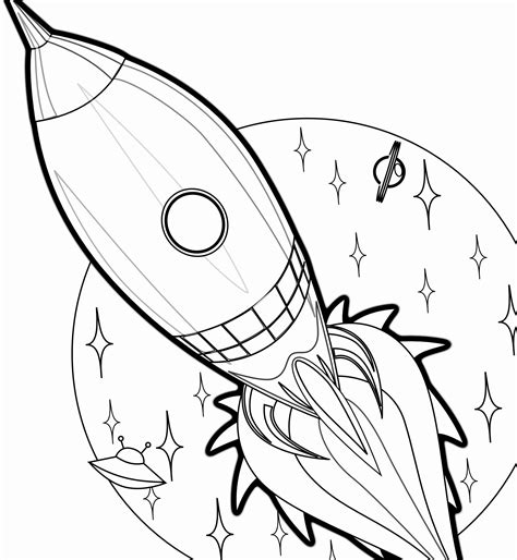 Coloring Pages Rocket Ship – Kidsworksheetfun