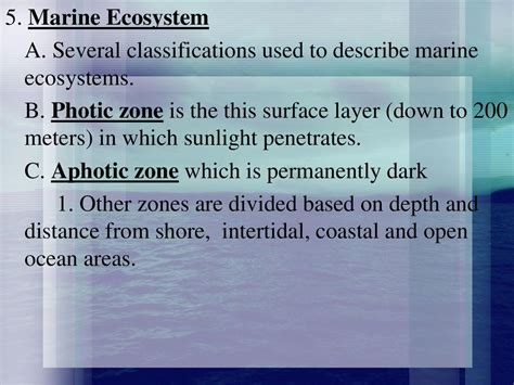 4-4 Aquatic Ecosystems Water covers ¾ of Earth, has an average depth of 3.7 (deepest part is 11 ...