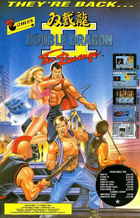 Rare Double Dragon 2 Advert Poster : r/retrogaming