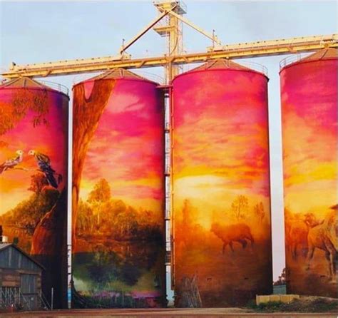 Painted grain silos in Australia - Awesome | Murals street art, Street art graffiti, Street art