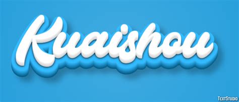 Kuaishou Text Effect and Logo Design Social Network