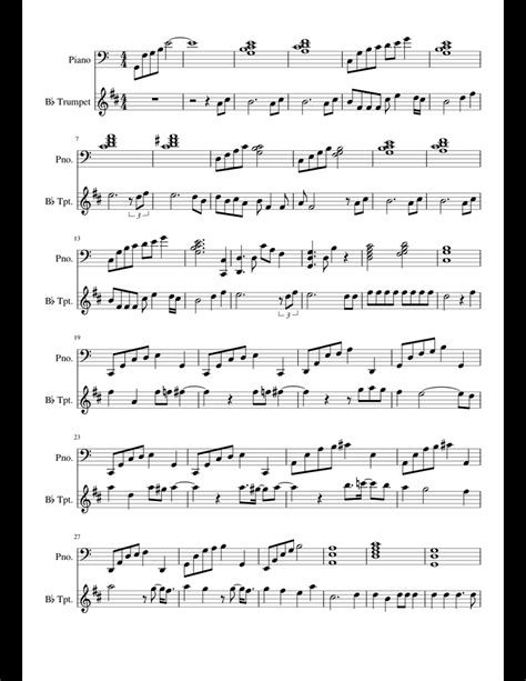 It's Over, Isn't It Trumpet and Piano sheet music for Piano, Trumpet ...