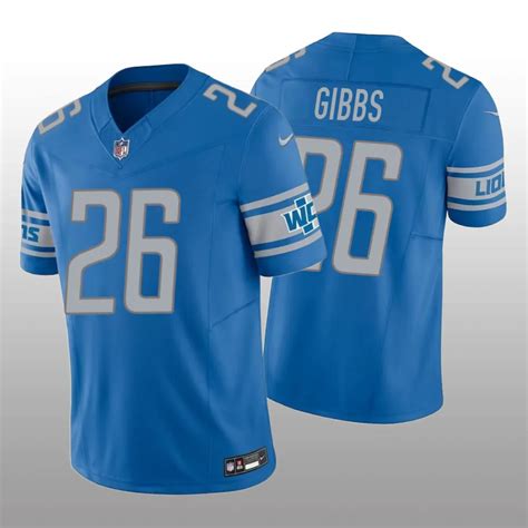 Detroit Lions Jahmyr Gibbs Blue Jersey Vapor F.U.S.E. Limited – Men’s ...