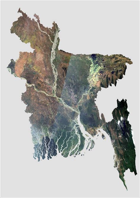 Maps of Bangladesh: 2016 Satellite Image View of Bangladesh - as seen ...