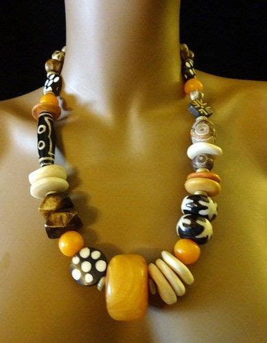 J Necklace, Amber Bead Necklace, Amber Beads, Tribal Necklace, Amber Jewelry, Tribal Jewelry ...