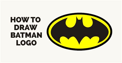 How To Draw The Batman Logo Step By Step at Drawing Tutorials