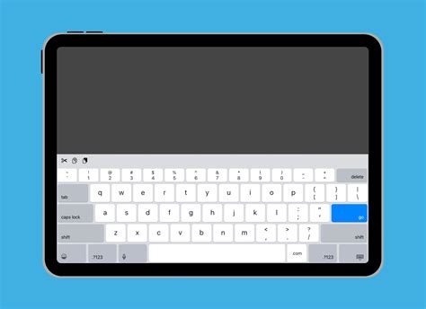 iPad: On-screen keyboard and Quick Settings