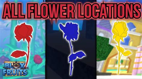 All flower locations for Race V2 in BLOX FRUITS - YouTube