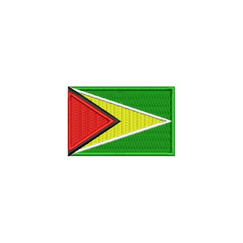 Guyana Flag | Foreign Country Digitized Embroidery Design | e4Hats ...