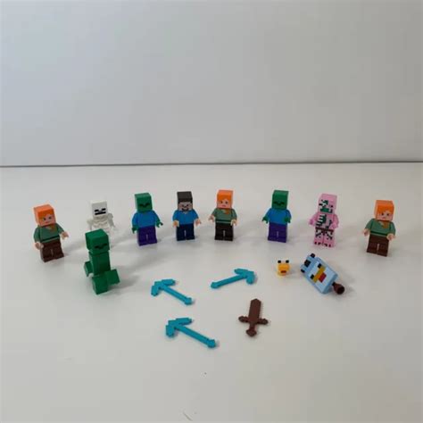 LEGO MINECRAFT MINIFIGURES minifigs, skeleton, zombies, animals, extras ...