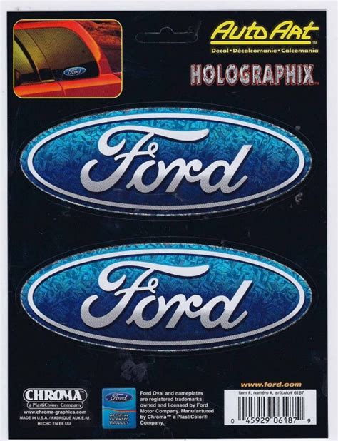 Ford Oval Racing Decal Sheet of 2 | CrashDaddy Racing Decals