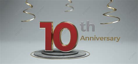 Celebration 10th Anniversary Banner Background, Anniversary Celebration ...