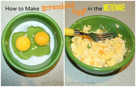 how to cook scrambled eggs in the microwave