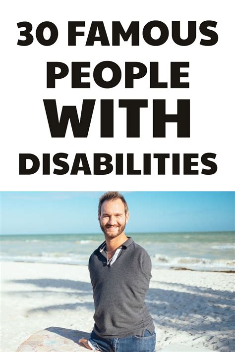 30 Famous People With Disabilities And Celebrities With Special Needs | Disability awareness ...