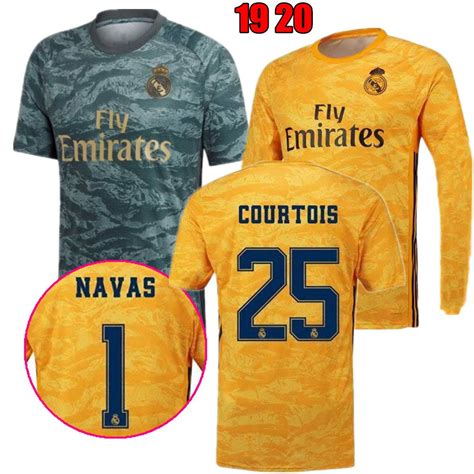 2021 2019 2020 Long Real Madrid Goalkeeper Jerseys 19 20 Keylor Navas Jersey Camiseta De Futbol ...