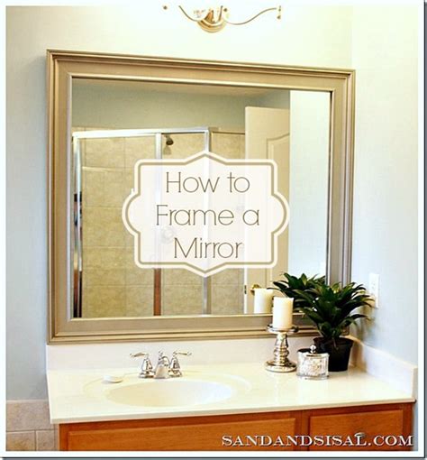 10+ DIY ideas for how to frame that basic bathroom mirror