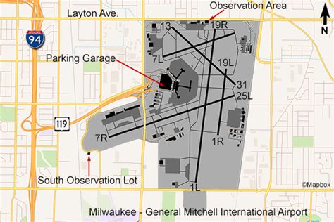 Map Of Milwaukee General Mitchell Airport Mke Orienta - vrogue.co